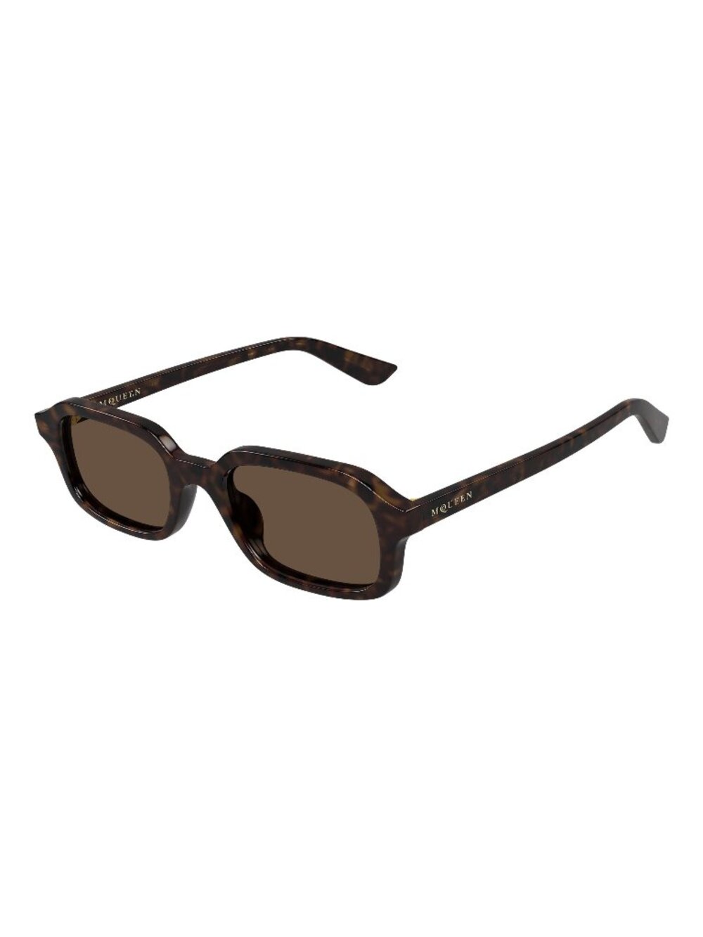 New Alexander McQueen Men's Sunglasses Havana Brown Lens Acetate Frame AM0558S